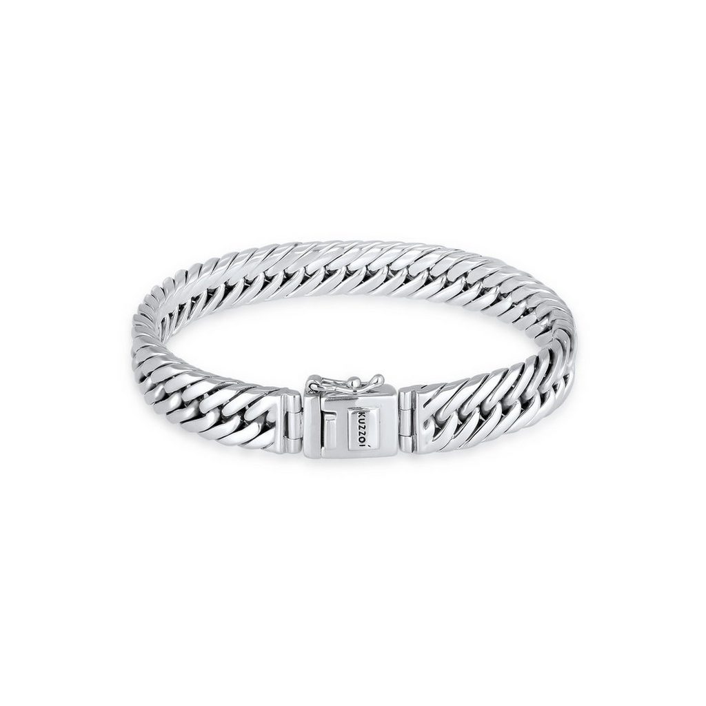 KUZZOI 925 Silber Panzerarmband Unisex