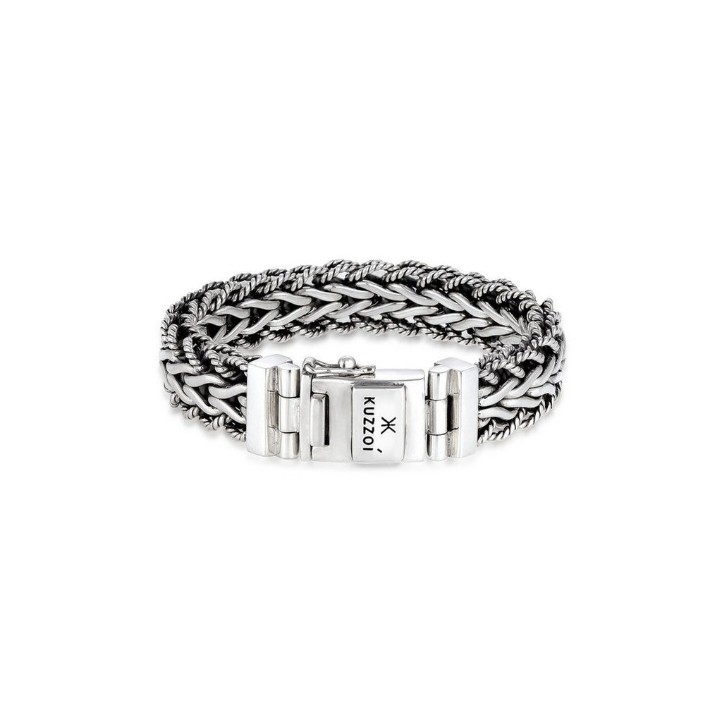 KUZZOI Silberarmband Herren 925er Silber