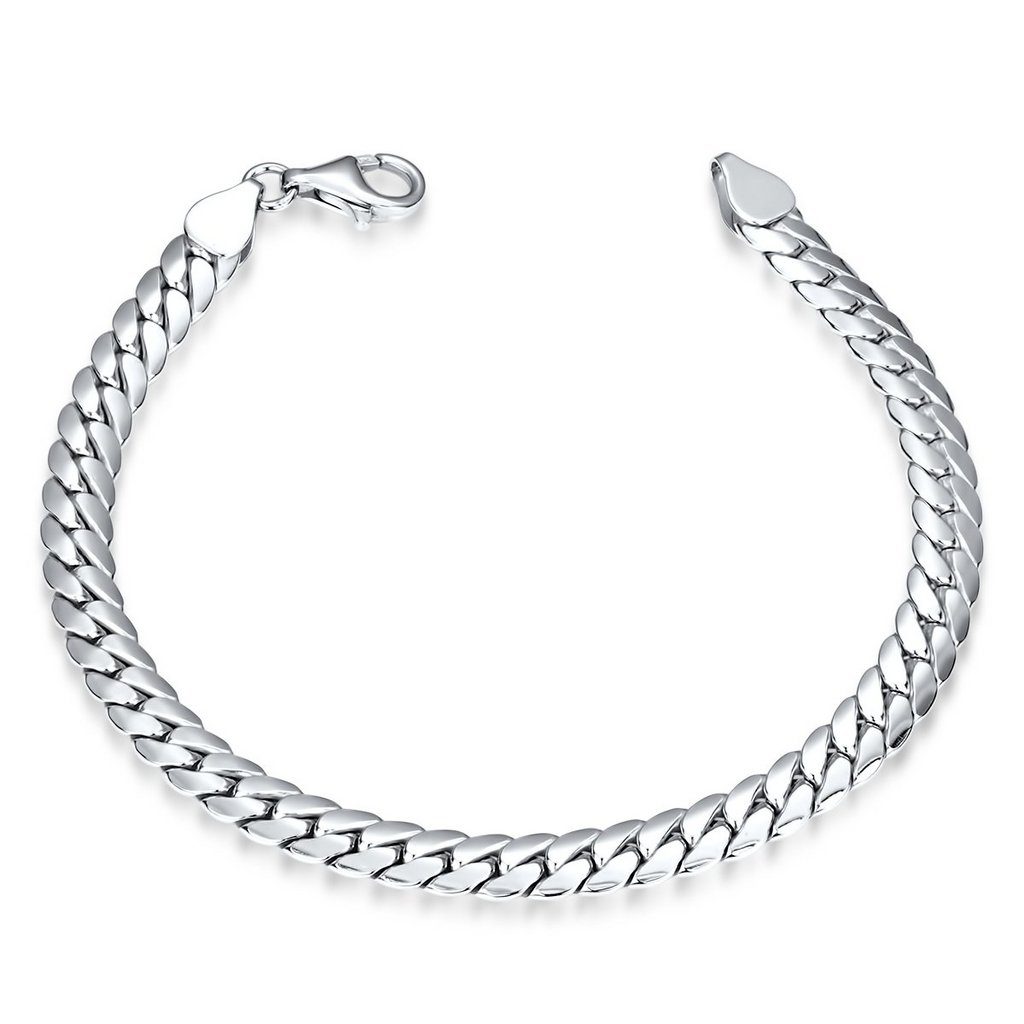 MATERIA Panzerarmband Herren 925 Silber 6mm